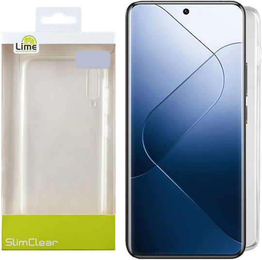 Lime Slimclear Back Cover Σιλικόνης Πράσινο (Xiaomi 14)