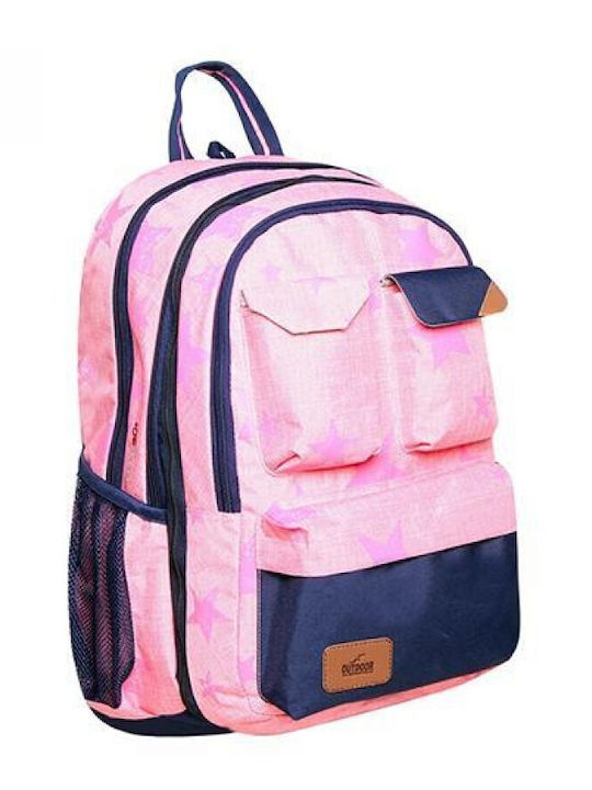 Next School Bag Backpack Junior High-High School in Pink color 30Liters