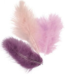 Craft Feathers Purple Set of 15pcs