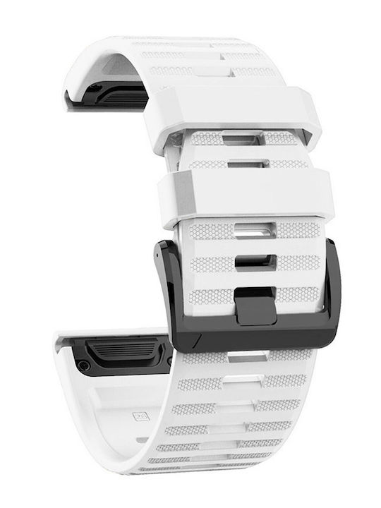 KOSTELO Curea de cauciuc Alb 22mm