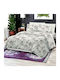To megalo pazari Sheet Sets Queen with Elastic 160x240cm. Ecru 4pcs