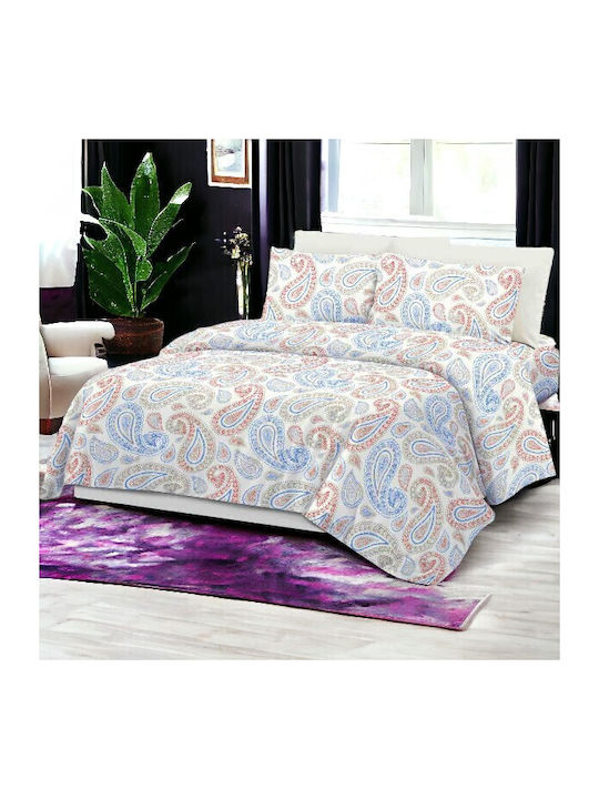 To megalo pazari Sheet Sets Semi-Double with Elastic 135x200+20cm. Embrime 4pcs