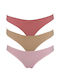Γυναικεία Slip 3Pack χωρίς Ραφές Apple, Dark Skin, Rose