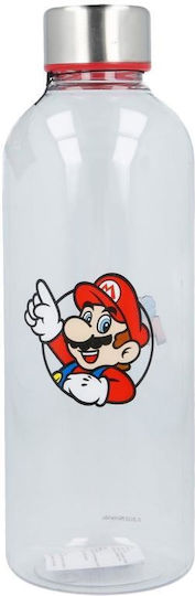 Stor Bottle Size Kinderflasche Super Mario Rostfreier Stahl mit Schraubverschluss Auslaufsicher Weiß 850ml