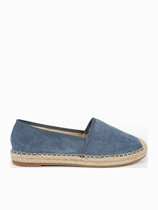 Suede Γυναικείες Εσπαντρίγιες σε Μπλε Χρώμα