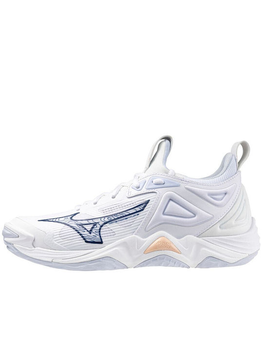 Mizuno Wave Momentum 3 Γυναικεία Αθλητικά Παπούτσια Βόλεϊ Λευκό