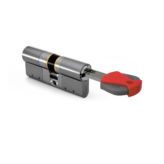 ISEO Lock Cylinder Security R500 with 5 Keys Silver