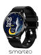Smarteo G100 Smartwatch με Παλμογράφο (Μαύρο)