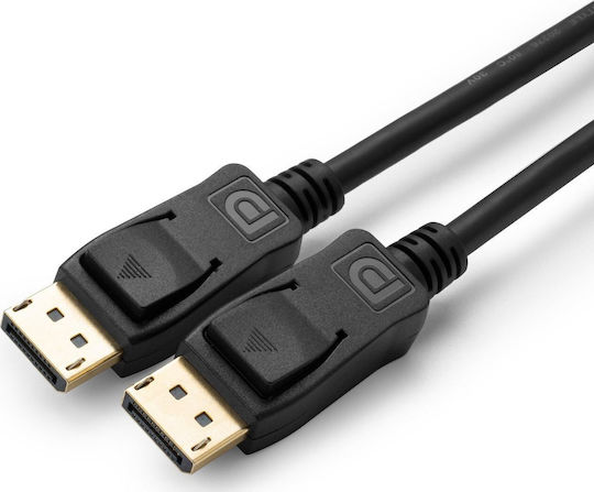 Microconnect Cable DisplayPort male - DisplayPort male 2m Μαύρο (MC-DP-MMG-200)
