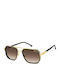 Carrera Unisex Γυαλιά Ηλίου με Χρυσό Μεταλλικό Σκελετό και Καφέ Ντεγκραντέ Φακό 1069/S I46/86