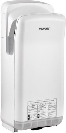 Vevor Plastic Hand Dryer with Sensor in White Colour 2kW GSJLSGSPQSBS-Z774V2