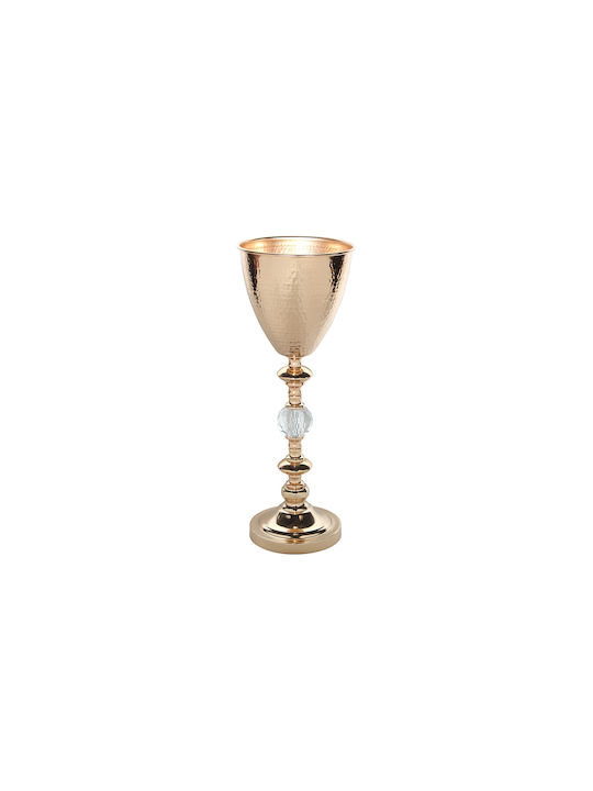 Keskor Decorative Vase Gold 18x18x49.5cm