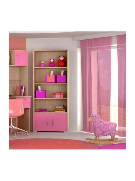 Bücherregal Boden Rosa 75x30x180cm
