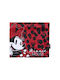 Disney Minnie Παιδικό Κασκόλ Λαιμός Υφασμάτινος Κόκκινος