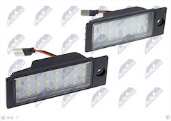 NTY License Plate Lights Hyundai i30 2013-2017 2 Pieces