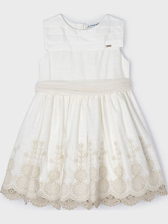 Children's Dress Sleeveless Ecru