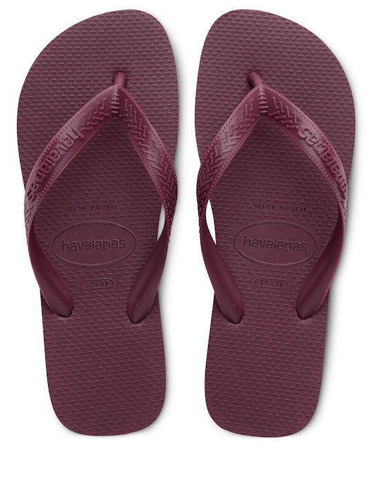 Men's Flip Flops Burgundy