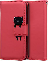 Wallet Cat Roșie Redmi Note 8 Pro Wallet Cat Roșie Redmi Note 8 Pro