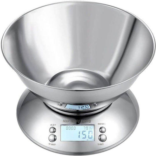Electronic Digital Kitchen Scale with Bucket up to 5kg