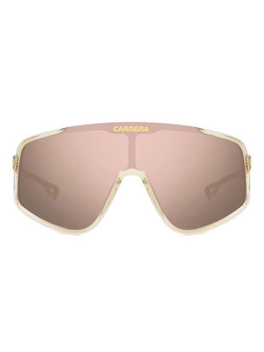 Carrera Γυαλιά Ηλίου με Χρυσό Κοκκάλινο Σκελετό και Ροζ Καθρέφτη Φακό 4017/S 2T3/0J