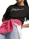 Women's Athletic Blouse Short Sleeve Black