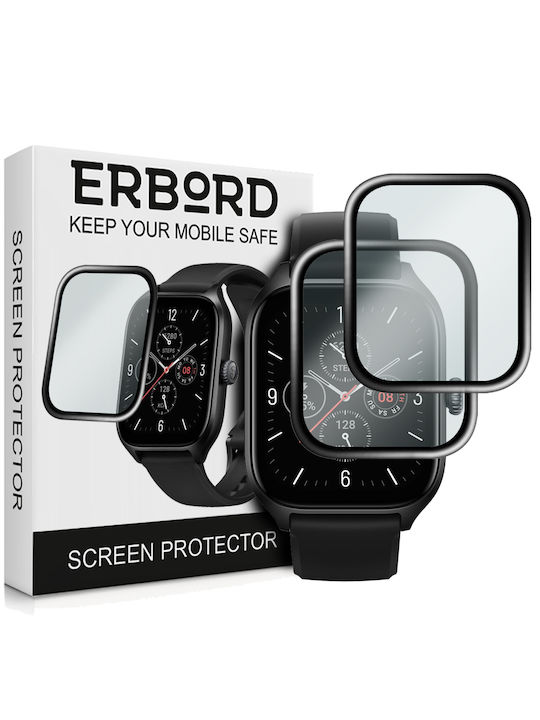 Erbord Full Face Tempered Glass για το Amazfit GTS 4 1τμχ
