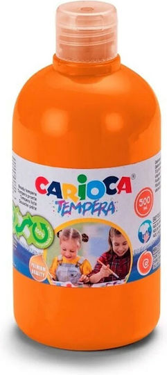 Carioca Τέμπερα Ζωγραφικής Orange σε Μπουκάλι 500ml