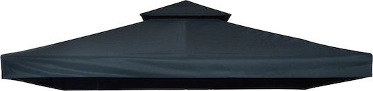 Outsunny Gazebo Κάλυμμα για Κιόσκι Γκρι 3x3m
