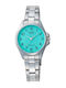 Q&Q Womens Watch 30mm Battery With Silver Steel Bracelet
