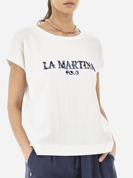 La Martina Damen T-shirt Weiß