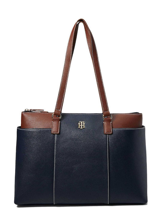 Tommy Hilfiger Damen Tasche Schulter Blau