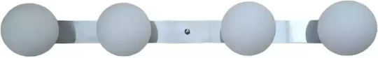 Stimeno Lamp Wall with Socket G9 Silver 13cm
