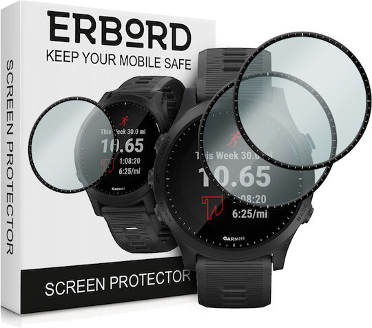 Erbord Full Face Tempered Glass για το Garmin Forerunner 945 1τμχ