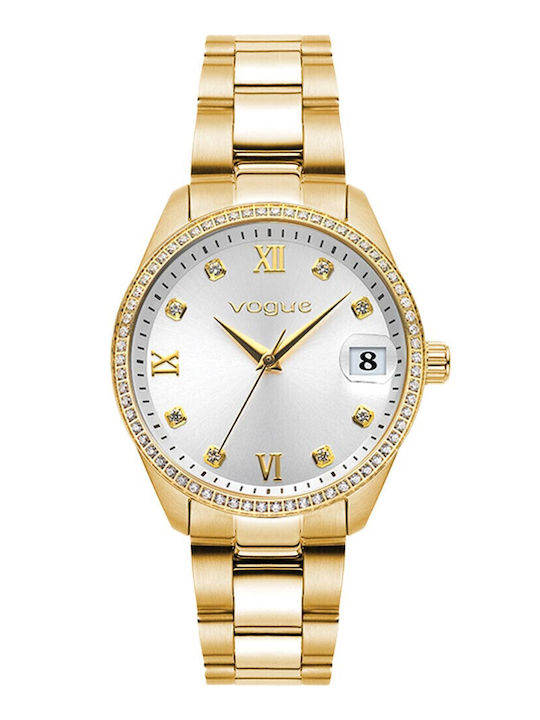Vogue Women's Watch 31mm Battery with Gold Stainless Steel Bracelet