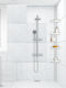 5Five Corner Wall Mounted Bathroom Shelf Plastic 19x19x240cm White