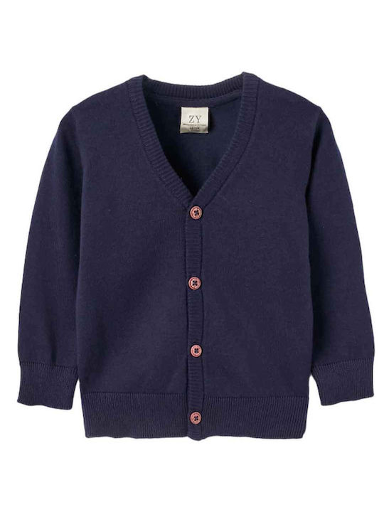 Zippy Kids Cardigan Knitted Blue