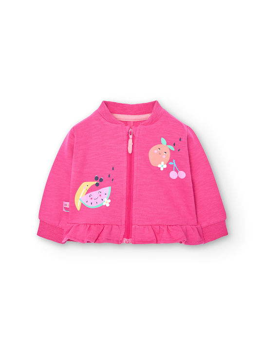 Boboli Kinder-Strickjacke fuchsia