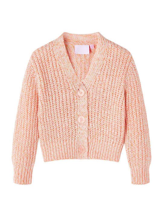 vidaXL Kids Cardigan Knitted Ροζ