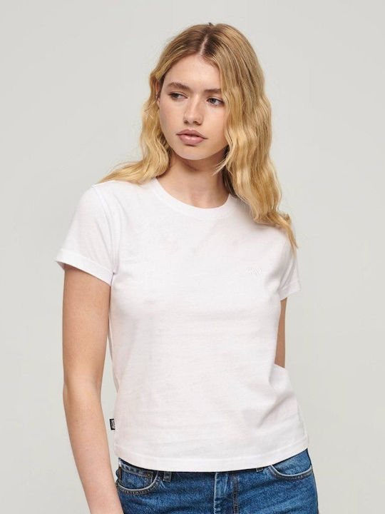 Superdry Women's Summer Blouse Short Sleeve White