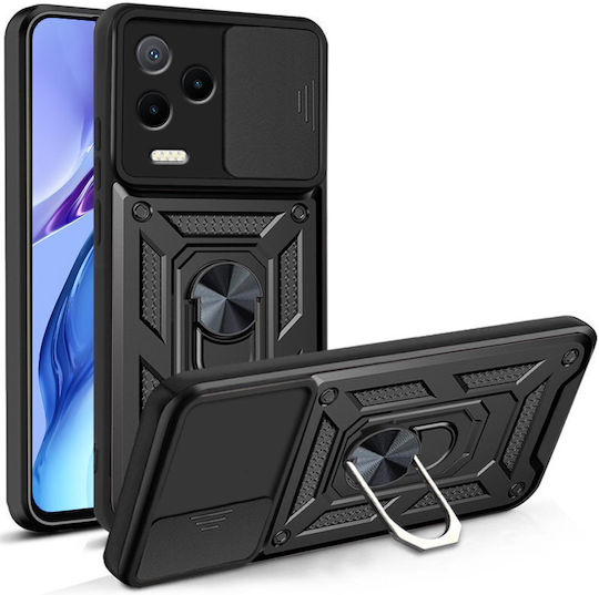 Infinix Back Cover Μεταλλικό Μαύρο (Infinix Note 12 2023, CamShield Slide)