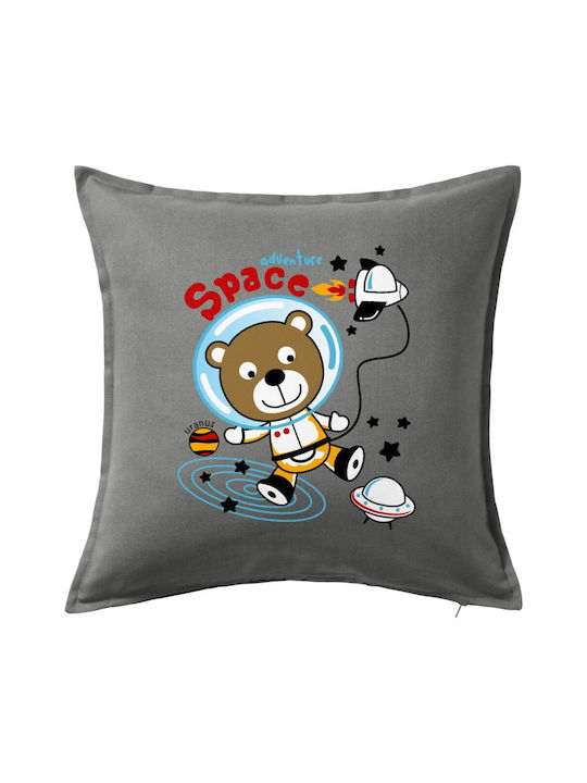 Koupakoupa Kids Throw Pillow 50x50cm Gray
