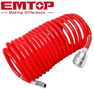 Emtop Spiral Air Hose 5m EAHE0501