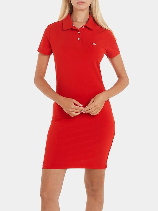 Tommy Hilfiger Mini Φόρεμα Κόκκινο