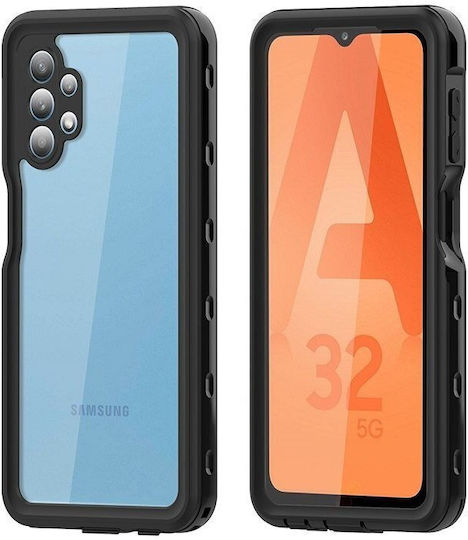 Shellbox Umschlag Rückseite 2mm Wasserdicht Schwarz (Galaxy A32 5G)