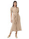 Marella Midi Kleid Beige