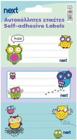 Next Owls Ετικέτες Τετραδίων 8.5x4cm 30τμχ