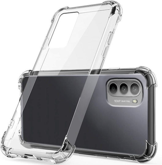 Erbord Umschlag Rückseite Silikon Transparent (Moto G31)