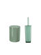 Kleine Wolke Easy Kunststoff Set aus Toilettenbürste und Mülleimer für das Badezimmer 5Es Grün