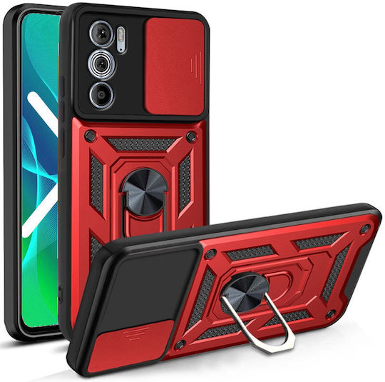 Erbord Back Cover Μεταλλικό Κόκκινο (Motorola Edge 30 Pro)