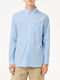 Lacoste Men's Shirt Long Sleeve Cotton Checked LightBlue